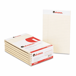 UNV35852 Colored Perforated Note Pads, Wide Rule, 5 x 8, Ivory, 50-Sheet, Dozen By UNIVERSAL OFFICE PRODUCTS