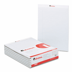 UNV35881 Colored Perforated Note Pads, 8-1/2 x 11, Gray, 50-Sheet, Dozen By UNIVERSAL OFFICE PRODUCTS