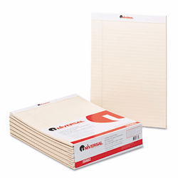 UNV35882 Colored Perforated Note Pads, 8-1/2 x 11, Ivory, 50-Sheet, Dozen By UNIVERSAL OFFICE PRODUCTS