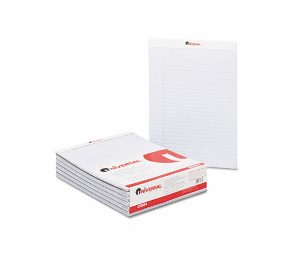 UNV35884 Colored Perforated Note Pads, 8-1/2 x 11, Orchid, 50-Sheet, Dozen By UNIVERSAL OFFICE PRODUCTS