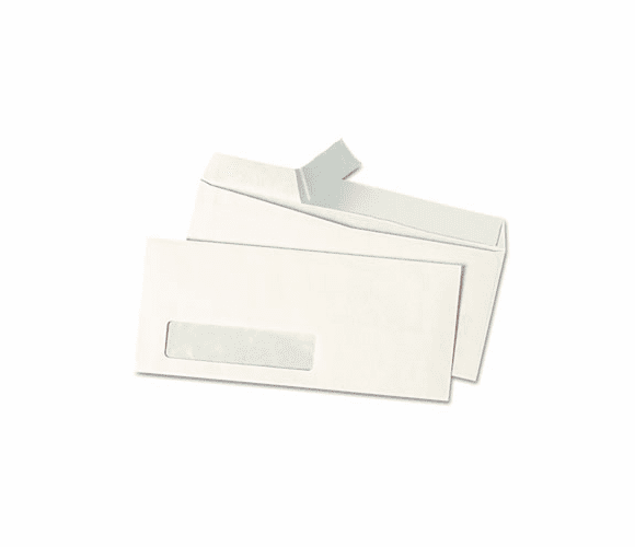UNV36005 Pull & Seal Business Envelope, #10, Window, White, 500/Box By UNIVERSAL OFFICE PRODUCTS