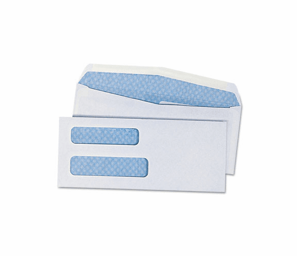 UNV36300 Double Window Business Envelope, #8 5/8, White, 500/Box By UNIVERSAL OFFICE PRODUCTS