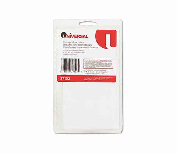 UNV37103 Self-Adhesive Postage Meter Labels, 1-1/2w x 2-3/4 or 5-1/2, WE, 160-Sheet/Pack By UNIVERSAL OFFICE PRODUCTS