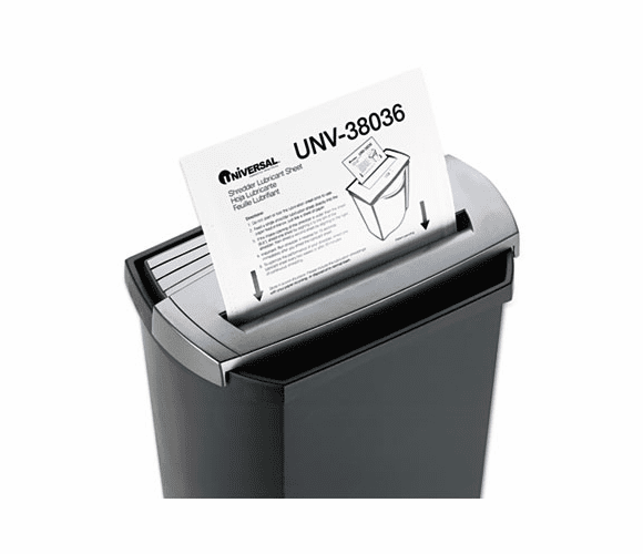UNV38036 Shredder Lubricant Sheets, 8-1/2" x 6", 36 Sheets/Pack By UNIVERSAL OFFICE PRODUCTS