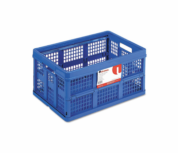 UNV40013 Filing/Storage Tote Storage Box, Plastic, 22-1/2 x 15-3/4 x 12-1/4, Blue By UNIVERSAL OFFICE PRODUCTS