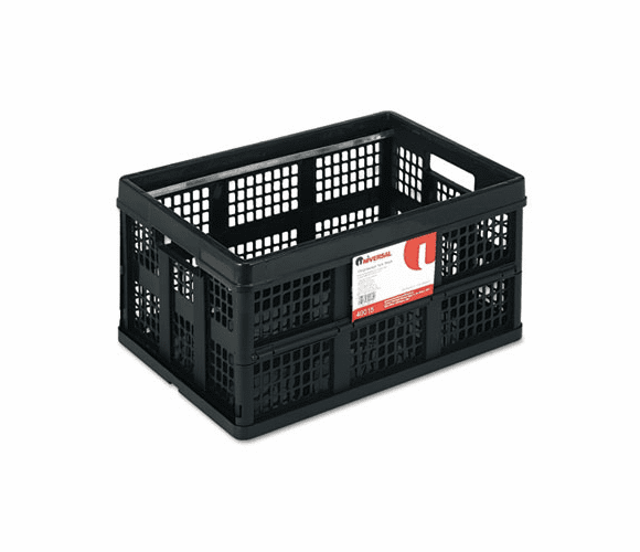 UNV40015 Filing/Storage Tote Storage Box, Plastic, 22-1/2 x 15-3/4 x 12-1/4, Black By UNIVERSAL OFFICE PRODUCTS