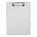 UNV40303 Brushed Aluminum Plastic Clipboard, 1/2" Capacity, Holds 8-1/2w x 11h, Silver By UNIVERSAL OFFICE PRODUCTS