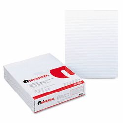 UNV41000 Glue Top Writing Pads, Narrow Rule, Letter, White, 50-Sheet Pads/Pack, Dozen By UNIVERSAL OFFICE PRODUCTS