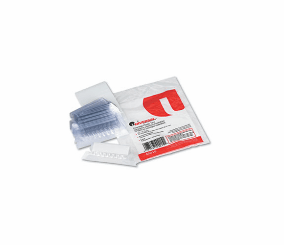 UNV42215 Hanging File Folder Plastic Index Tabs, 1/5 Tab, Two Inch, Clear, 25/Pack By UNIVERSAL OFFICE PRODUCTS