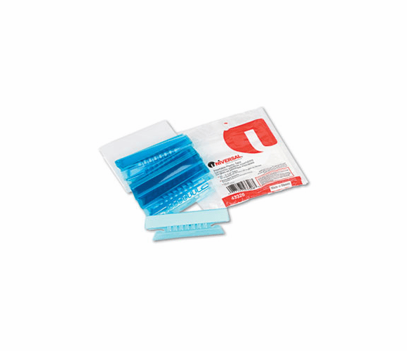 UNV43326 Hanging File Folder Plastic Index Tabs, 1/3 Tab, 3 1/2 Inch, Blue, 25/Pack By UNIVERSAL OFFICE PRODUCTS