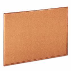 UNV43604 Cork Bulletin Board, 48 x 36, Natural, Oak-Finished Frame By UNIVERSAL OFFICE PRODUCTS