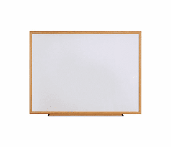 UNV43618 Dry Erase Board, Melamine, 48 x 36, Oak Frame By UNIVERSAL OFFICE PRODUCTS