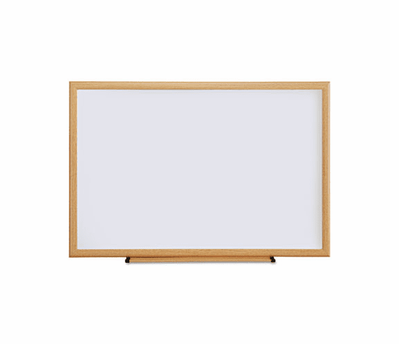 UNV43619 Dry Erase Board, Melamine, 36 x 24, Oak Frame By UNIVERSAL OFFICE PRODUCTS