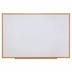 UNV43621 Dry-Erase Board, Melamine, 72 x 48, White, Oak-Finished Frame By UNIVERSAL OFFICE PRODUCTS