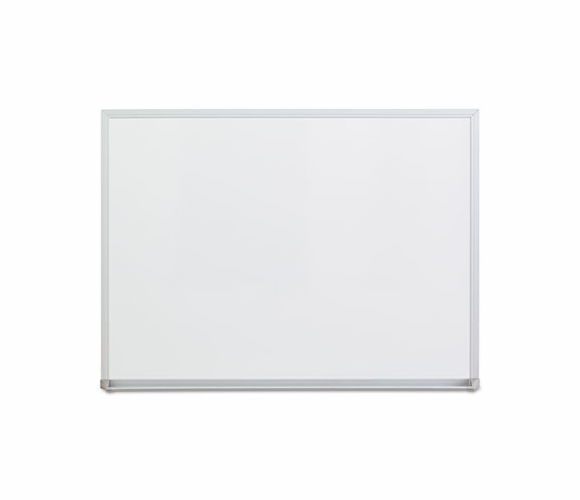 UNV43622 Dry-Erase Board, Melamine, 24 x 18, Satin-Finished Aluminum Frame By UNIVERSAL OFFICE PRODUCTS