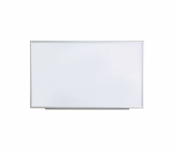 UNV43625 Dry Erase Board, Melamine, 60 x 36, Satin-Finished Aluminum Frame By UNIVERSAL OFFICE PRODUCTS