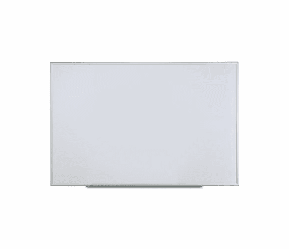 UNV43626 Dry Erase Board, Melamine, 72 x 48, Satin-Finished Aluminum Frame By UNIVERSAL OFFICE PRODUCTS