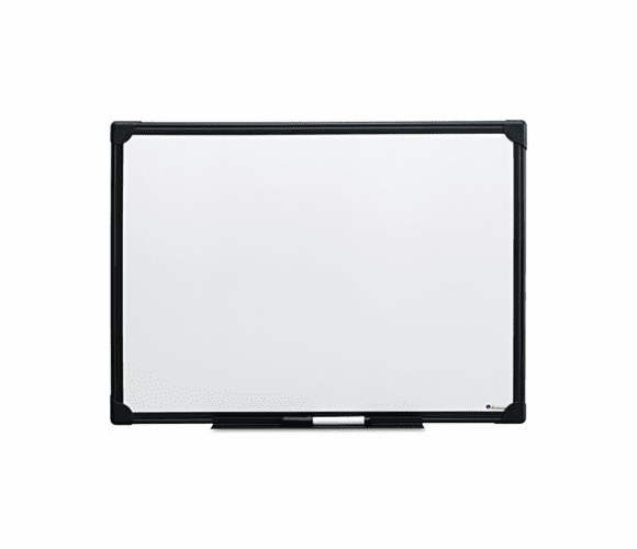UNV43630 Dry Erase Board, Melamine, 24 x 18, Black Frame By UNIVERSAL OFFICE PRODUCTS