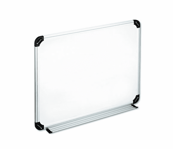 UNV43732 Magnetic Dry Erase Board, Melamine, 24 x 18, White, Aluminum/Plastic Frame By UNIVERSAL OFFICE PRODUCTS