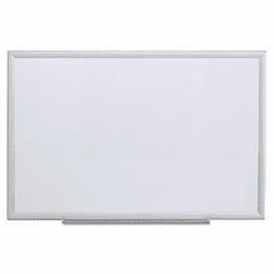UNV44624 Dry Erase Board, Melamine, 36 x 24, Aluminum Frame By UNIVERSAL OFFICE PRODUCTS