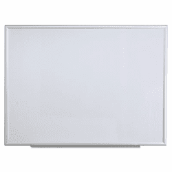UNV44636 Dry Erase Board, Melamine, 48 x 36, Aluminum Frame By UNIVERSAL OFFICE PRODUCTS