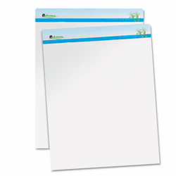 UNV45600 Sugarcane Based Easel Pads, Unruled, 27 x 34, White, 50 Sheets/Pad, 2 Pads/Pack By UNIVERSAL OFFICE PRODUCTS