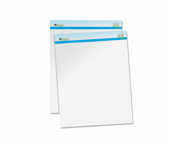 UNV45600 Sugarcane Based Easel Pads, Unruled, 27 x 34, White, 50 Sheets/Pad, 2 Pads/Pack By UNIVERSAL OFFICE PRODUCTS