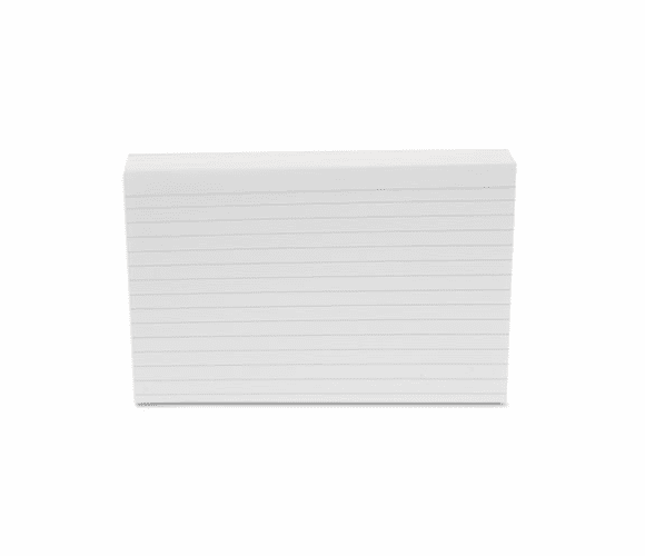 UNV47235 Ruled Index Cards, 4 x 6, White, 500/Pack By UNIVERSAL OFFICE PRODUCTS