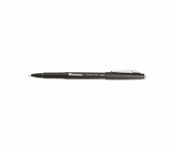 UNV50502 Porous Point Stick Pen, Black Ink, Medium, Dozen By UNIVERSAL OFFICE PRODUCTS