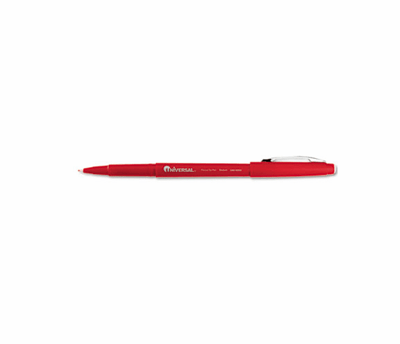UNV50503 Porous Point Stick Pen, Red Ink, Medium, Dozen By UNIVERSAL OFFICE PRODUCTS