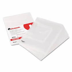 UNV50780 Deluxe Locking Project File with CD-ROM Holder, 9 x 12, Poly, Clear, 25/Pack By UNIVERSAL OFFICE PRODUCTS