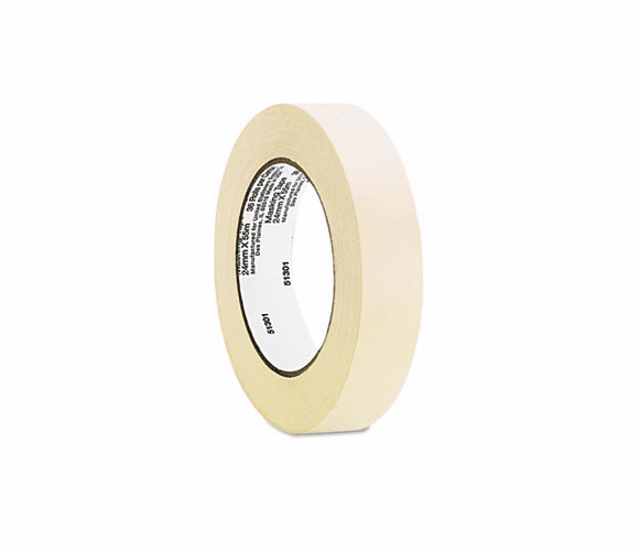UNV51301 General Purpose Masking Tape, 1" x 60 yards, 3" Core, 3/Pack By UNIVERSAL OFFICE PRODUCTS