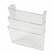 UNV53682 3 Pocket Wall File Starter Set, Letter, Clear By UNIVERSAL OFFICE PRODUCTS