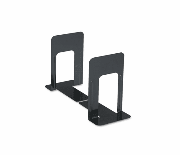 UNV54091 Economy Bookends, Standard, 5 7/8 x 8 1/4 x 9, Heavy Gauge Steel, Black By UNIVERSAL OFFICE PRODUCTS
