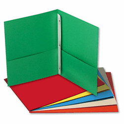 UNV57113 Two-Pocket Portfolios w/Tang Fasteners, 11 x 8-1/2, Assorted, 25/Box By UNIVERSAL OFFICE PRODUCTS