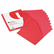 UNV61683 Slash-Cut Pockets for Three-Ring Binders, Jacket, Letter, 11 Pt., Red, 10/Pack By UNIVERSAL OFFICE PRODUCTS
