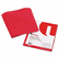UNV61683 Slash-Cut Pockets for Three-Ring Binders, Jacket, Letter, 11 Pt., Red, 10/Pack By UNIVERSAL OFFICE PRODUCTS