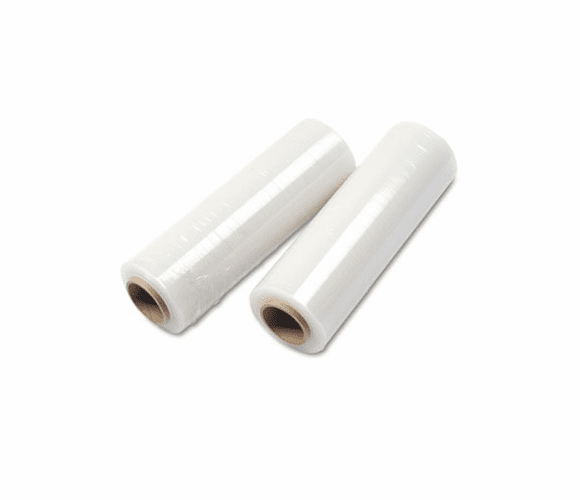 UNV62116 Handwrap Stretch Film, 16w x 1500' Roll, 20 mic (80 Gauge), 4 Rolls/Carton By UNIVERSAL OFFICE PRODUCTS