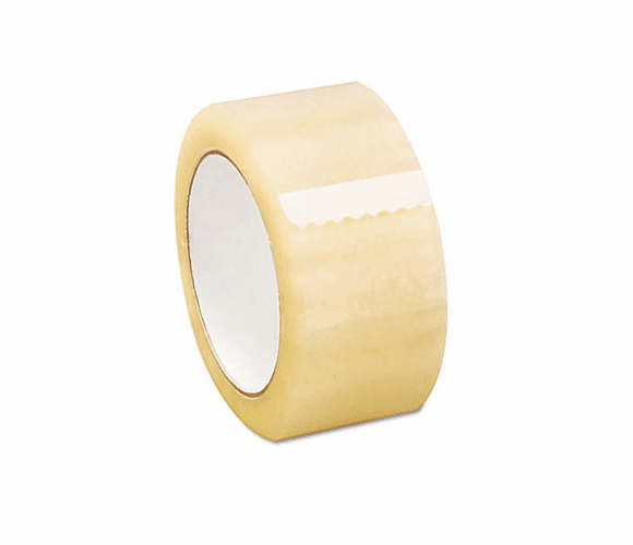 UNV63120 Box Sealing Tape, 2" x 110 yards, 3" Core, Clear, 6/Box By UNIVERSAL OFFICE PRODUCTS