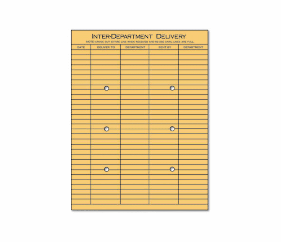 UNV63568 Light Brown Kraft String & Button Interoffice Envelope, 10 x 13, 100/Box By UNIVERSAL OFFICE PRODUCTS