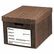 UNV65521 Heavy-Duty Storage Box, Letter/Legal, Fiberboard, Woodgrain, 12/Carton By UNIVERSAL OFFICE PRODUCTS