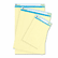 UNV66200 Sugarcane Based Writing Pads, Wide Rule, 8 x 5, Canary, 2 50-Sheet Pads/Pack By UNIVERSAL OFFICE PRODUCTS