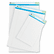 UNV66300 Sugarcane Based Writing Pads, Wide Rule, 8 x 5, White, 2 50-Sheet Pads/Pack By UNIVERSAL OFFICE PRODUCTS