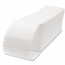 UNV70109 Dot Matrix Printer Labels, 1 Across, 1-7/16 x 3-1/2, White, 5000/Box By UNIVERSAL OFFICE PRODUCTS