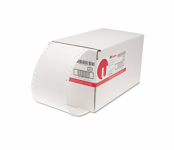 UNV70114 Dot Matrix Printer Labels, 1 Across, 1-15/16 x 4, White, 5000/Box By UNIVERSAL OFFICE PRODUCTS