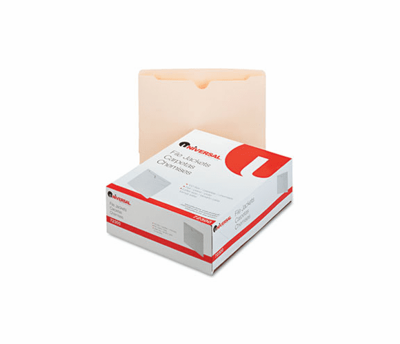 UNV72300 Economical File Jackets, Letter, 11 Point Manila, 100/Box By UNIVERSAL OFFICE PRODUCTS