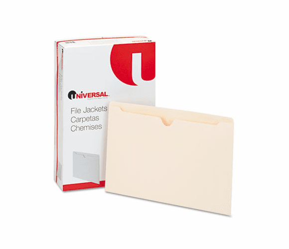 UNV72500 Economical File Jackets, Legal, 11 Point Manila, 100/Box By UNIVERSAL OFFICE PRODUCTS