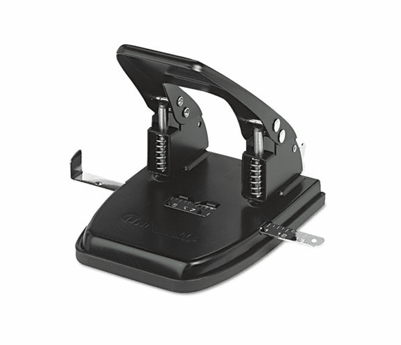 UNV74222 30-Sheet Two-Hole Punch, 9/32" Holes, Black By UNIVERSAL OFFICE PRODUCTS