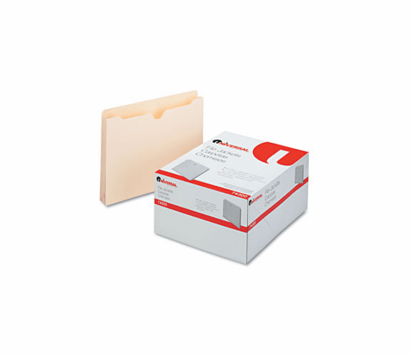 UNV74300 Economical File Jackets, 1 1/2 Inch Expansion, Letter, 11 Point Manila, 50/Box By UNIVERSAL OFFICE PRODUCTS