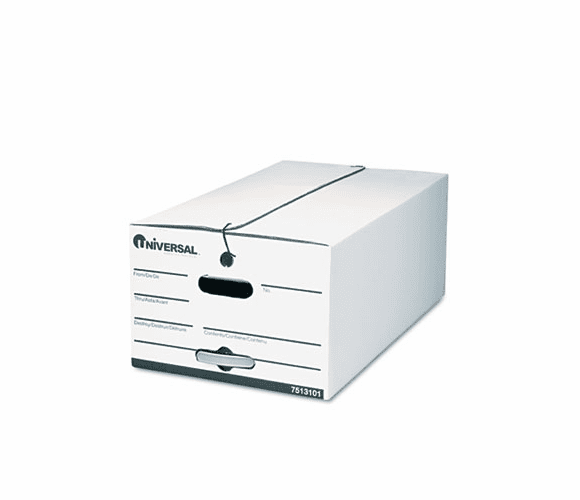 UNV75131 String/Button Storage Box, Legal, Fiberboard, White, 12/Carton By UNIVERSAL OFFICE PRODUCTS